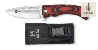 Nóż Składany Taktyczny K25 18867 G10 Red Wengue