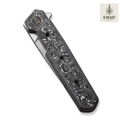 Nóż Składany WE Knife Navo CPM-20CV Aluminum Foil CF