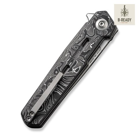 Nóż Składany WE Knife Navo CPM-20CV Aluminum Foil CF