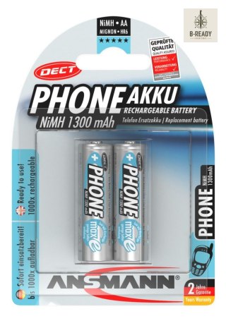 Akumulator Ansmann Dect NiMH AA/R6 1300mAh maxE 2x