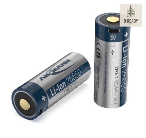 Akumulator Ansmann Li-Ion 26650 typ 5100 z USB-C
