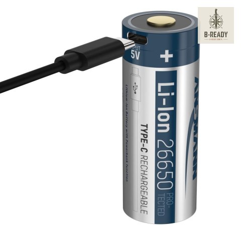 Akumulator Ansmann Li-Ion 26650 typ 5100 z USB-C