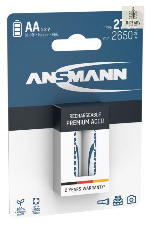 Akumulator Ansmann NiMH AA/HR6 typ 2700, 2 szt