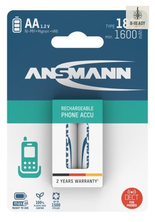 Akumulatory Ansmann Dect NiMH AA/R6 typ 1800 2szt
