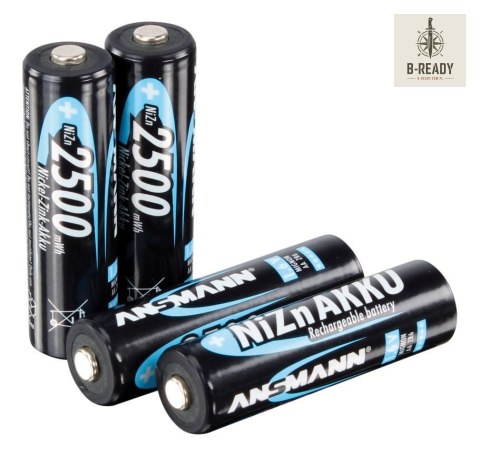 Akumulatory Ansmann NiZn AA R6 2500 mWh 1.6V 4 szt