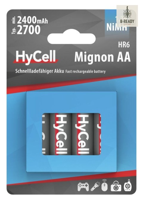 Akumulatory HyCell NiMH AA / HR6 typ 2700, 4 szt
