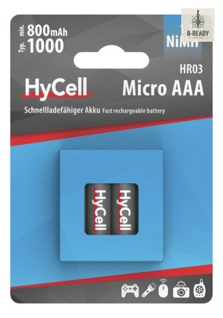 Akumulatory HyCell NiMH AAA / HR03 typ 1000, 4 szt