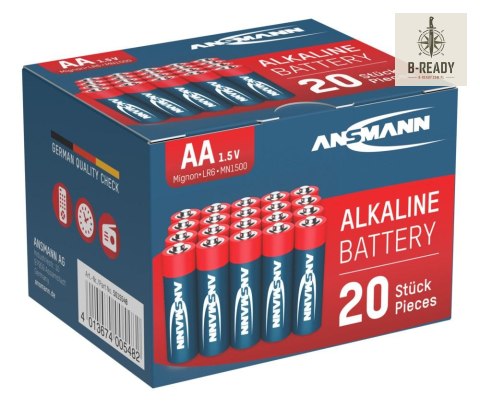 Baterie alkaliczne Ansmann AA / LR6, 20 szt.
