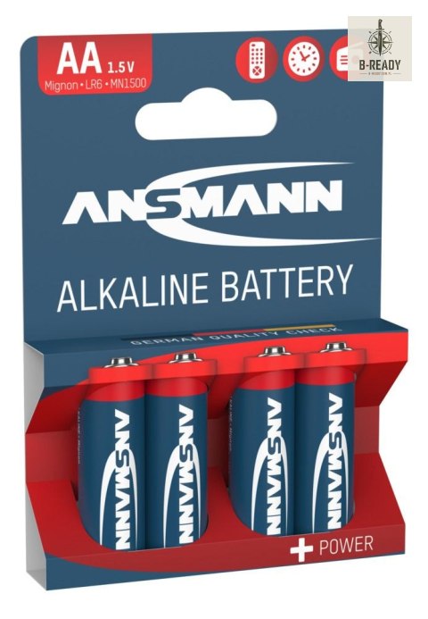 Baterie alkaliczne Ansmann AA / LR6, 4 szt.