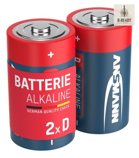Baterie alkaliczne Ansmann D / LR20, 2 szt.