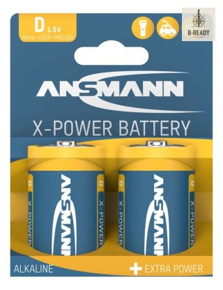 Baterie alkaliczne Ansmann X-Power D / LR20 2 szt