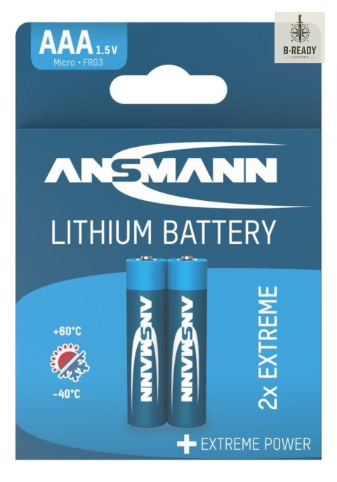 Baterie litowe Ansmann AAA / FR03 2 szt.