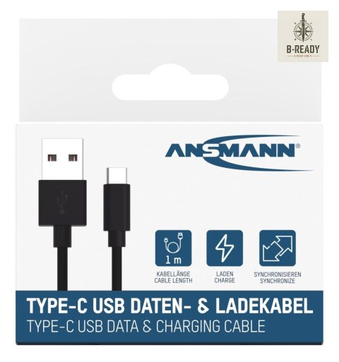 Kabel Ansmann USB-C Data and Charging 100 cm