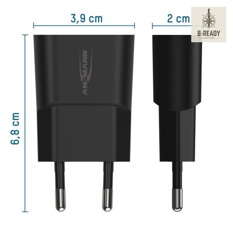 Ładowarka Ansmann HC105 czarna USB 5W, 1A