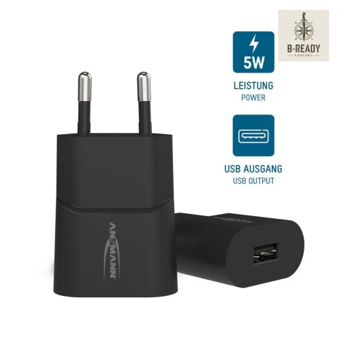 Ładowarka Ansmann HC105 czarna USB 5W, 1A