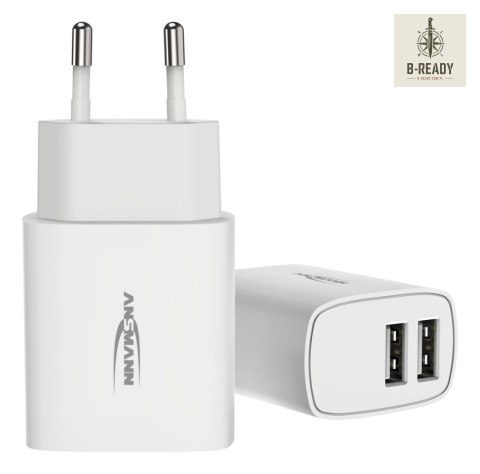 Ładowarka Ansmann HC212 biała 2x USB 12W, 2.4A