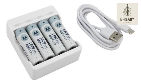 Ładowarka Ansmann USB Basic IV + 4x AA 1300mAh