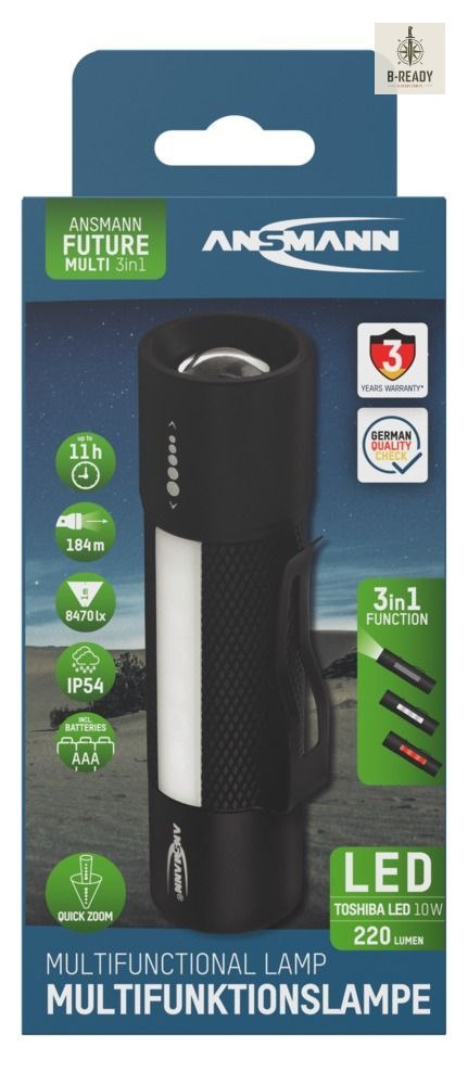 Latarka Ansmann LED Future Multi 3w1,220 lm, 3xAAA