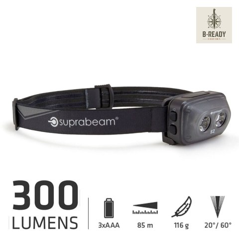 Latarka czołowa Suprabeam S2 300lm, 3x AAA