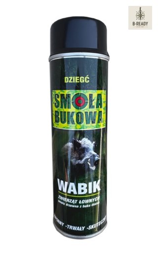 Smoła bukowa - środek wabiący dziki spray 500 ml
