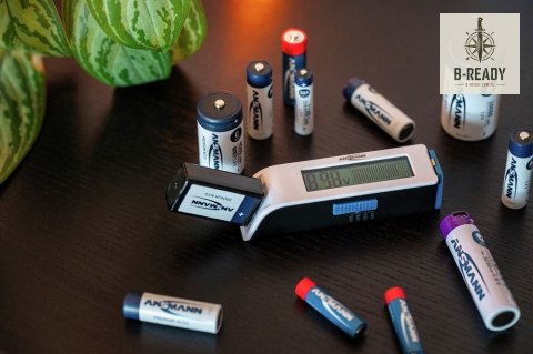 Tester baterii Ansmann z wyświetlaczem LC