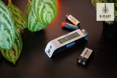 Tester baterii Ansmann z wyświetlaczem LC