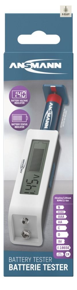 Tester baterii Ansmann z wyświetlaczem LC