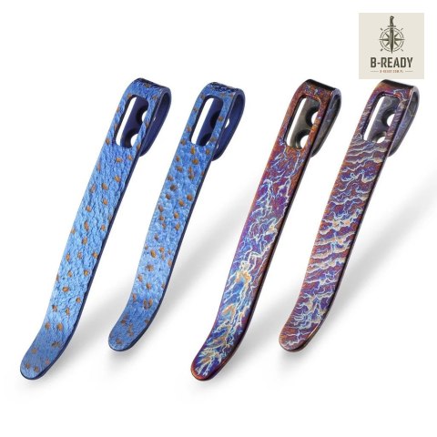 4 klipsy CIVIVI Flamed Titanium 50/55