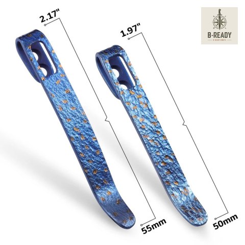 4 klipsy CIVIVI Flamed Titanium 50/55
