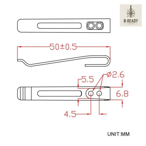 Klips CIVIVI Deep Carry Black do noża EDC CA-05A
