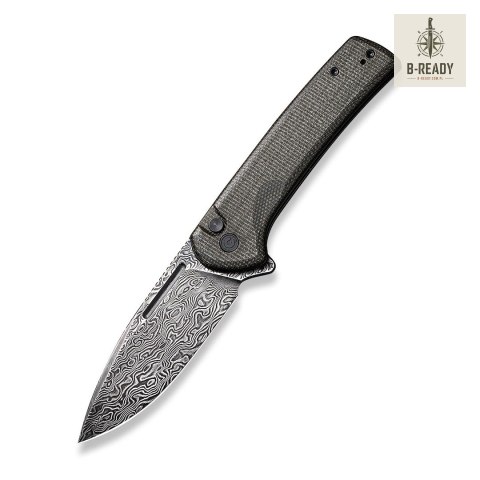 Nóż CIVIVI Conspirator Damascus Micarta