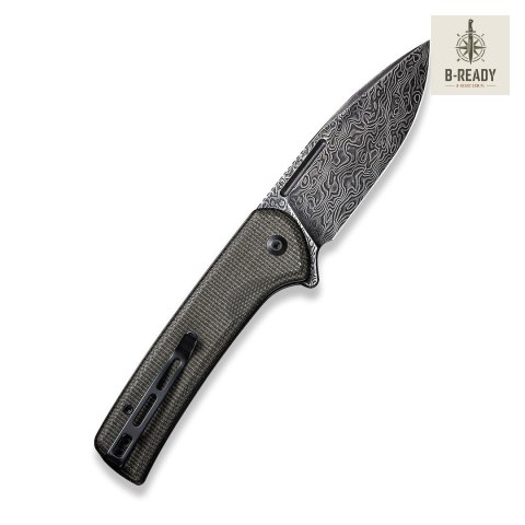 Nóż CIVIVI Conspirator Damascus Micarta