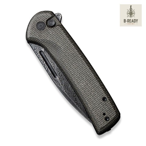 Nóż CIVIVI Conspirator Damascus Micarta