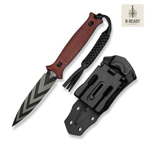 Nóż CIVIVI Fixed Perfrico 14C28N Burgundy G10