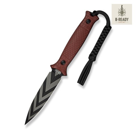 Nóż CIVIVI Fixed Perfrico 14C28N Burgundy G10