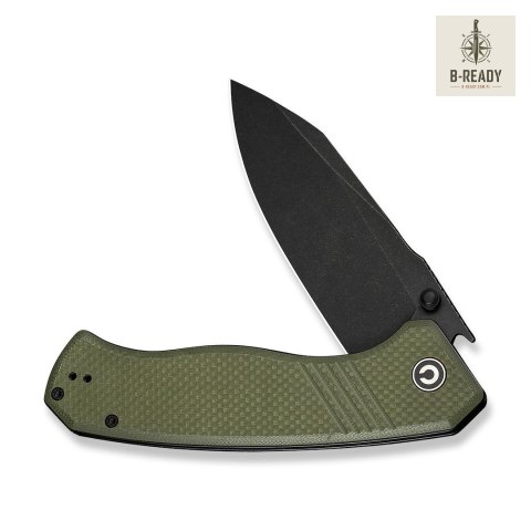 Nóż Składany CIVIVI Placoid 14C28N G10 Green Black Blade