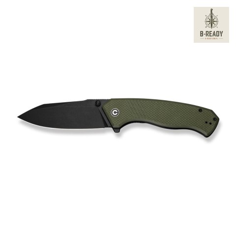 Nóż Składany CIVIVI Placoid 14C28N G10 Green Black Blade