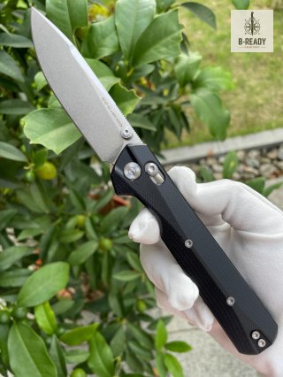 Nóż Składany KNIVESPL The First Black G10 MagnaCut