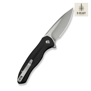 Nóż CIVIVI Button Lock Kitefin Black Alu 14C28N
