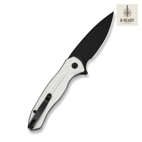 Nóż CIVIVI Button Lock Kitefin Silver Alu 14C28N