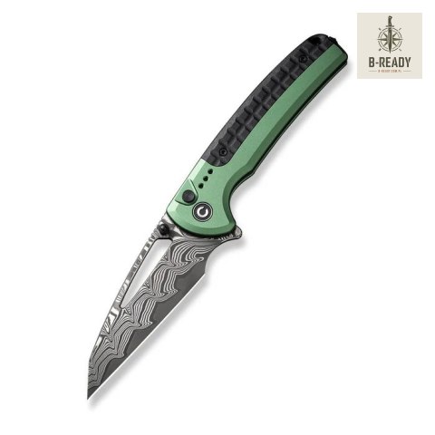 Nóż CIVIVI Sentinel Strike Damast Green Alu FRN