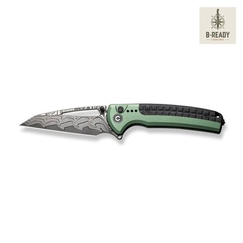 Nóż CIVIVI Sentinel Strike Damast Green Alu FRN
