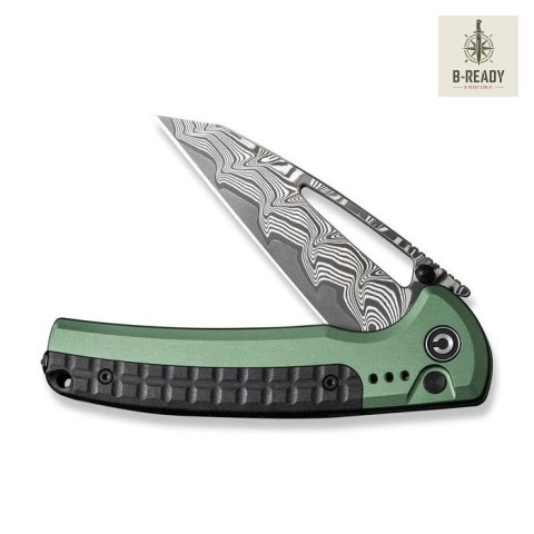 Nóż CIVIVI Sentinel Strike Damast Green Alu FRN