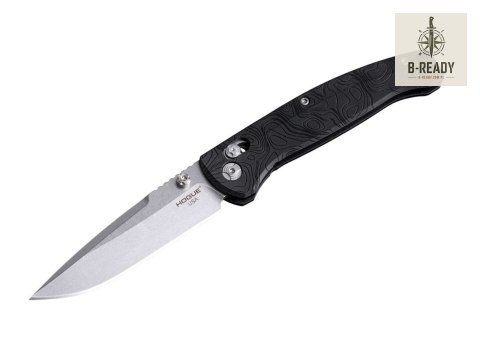 Nóż Składany Hogue 24457 Mysto Metal Black Diamond Richlite