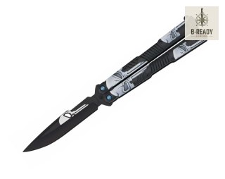 Nóż Motylkowy Albainox 02201 Skull Balisong