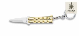 Nóż Brelok Albainox 02056-D Balisong Zamak Gold