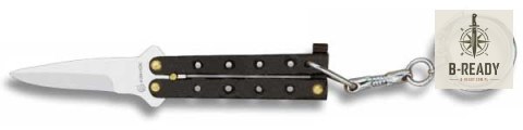 Nóż Brelok Albainox 02056-N Balisong Zamak Black