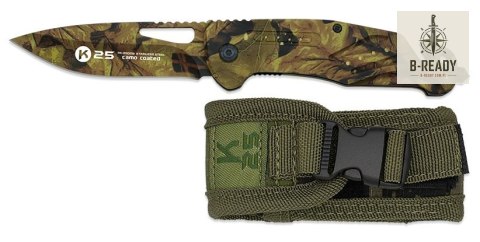 Nóż Składany K25 25009 Tactical Camo Aluminium
