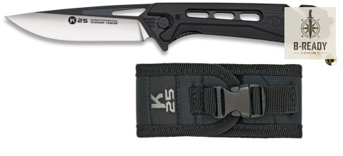 Nóż Składany K25 25242 Tactical CNC XL Black G10