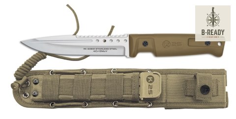Nóż Stały K25 32821 Tactical Tan Rubber TC